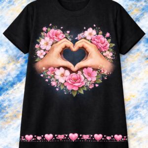 Black T-shirt Love Art