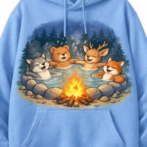 Navy Blue Hoodie Nice Art