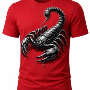 Red T-shirt Scorpion Art