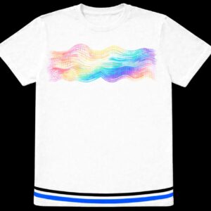 Watercolor Horizon White Tee